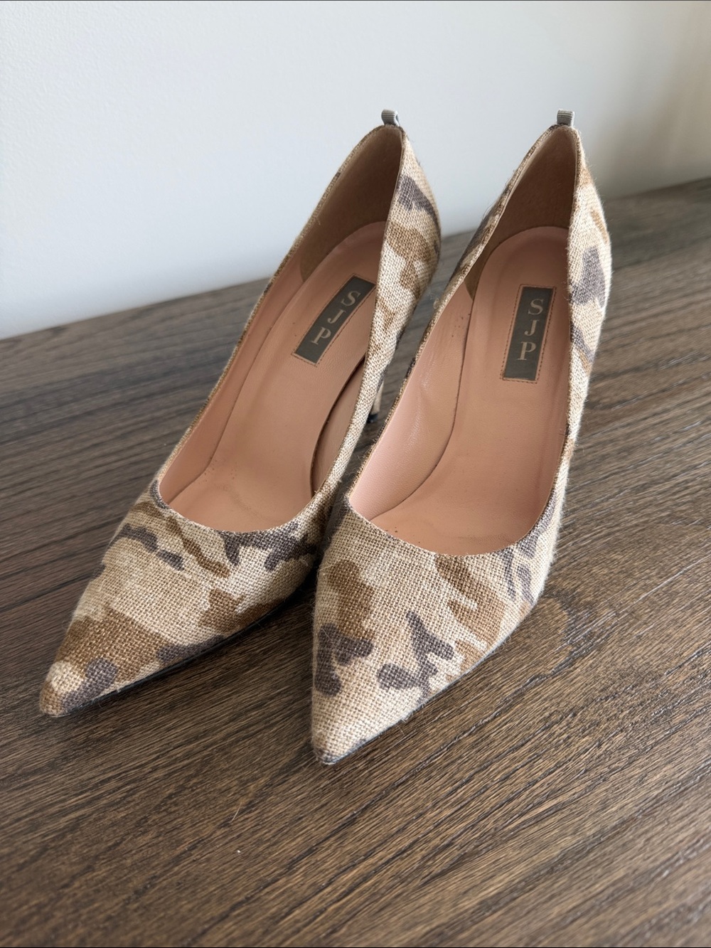 SJP Camouflage Heels size 7.5